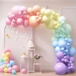 SHANXIQIANNA Ensemble de guirlande 140PCS - Arc-en-ciel pastel (1)